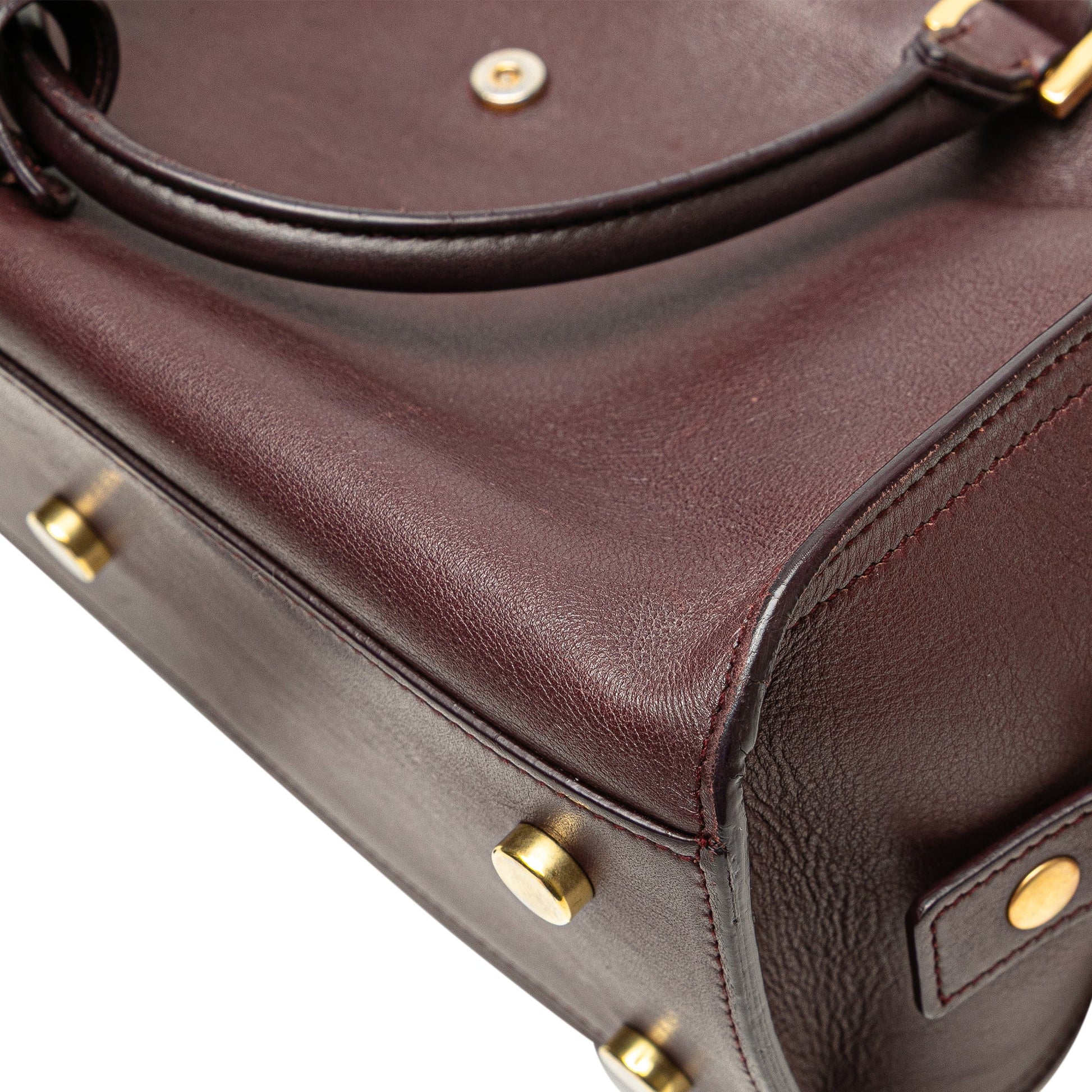 Saint Laurent Baby Leather Monogram Downtown Cabas Satchel