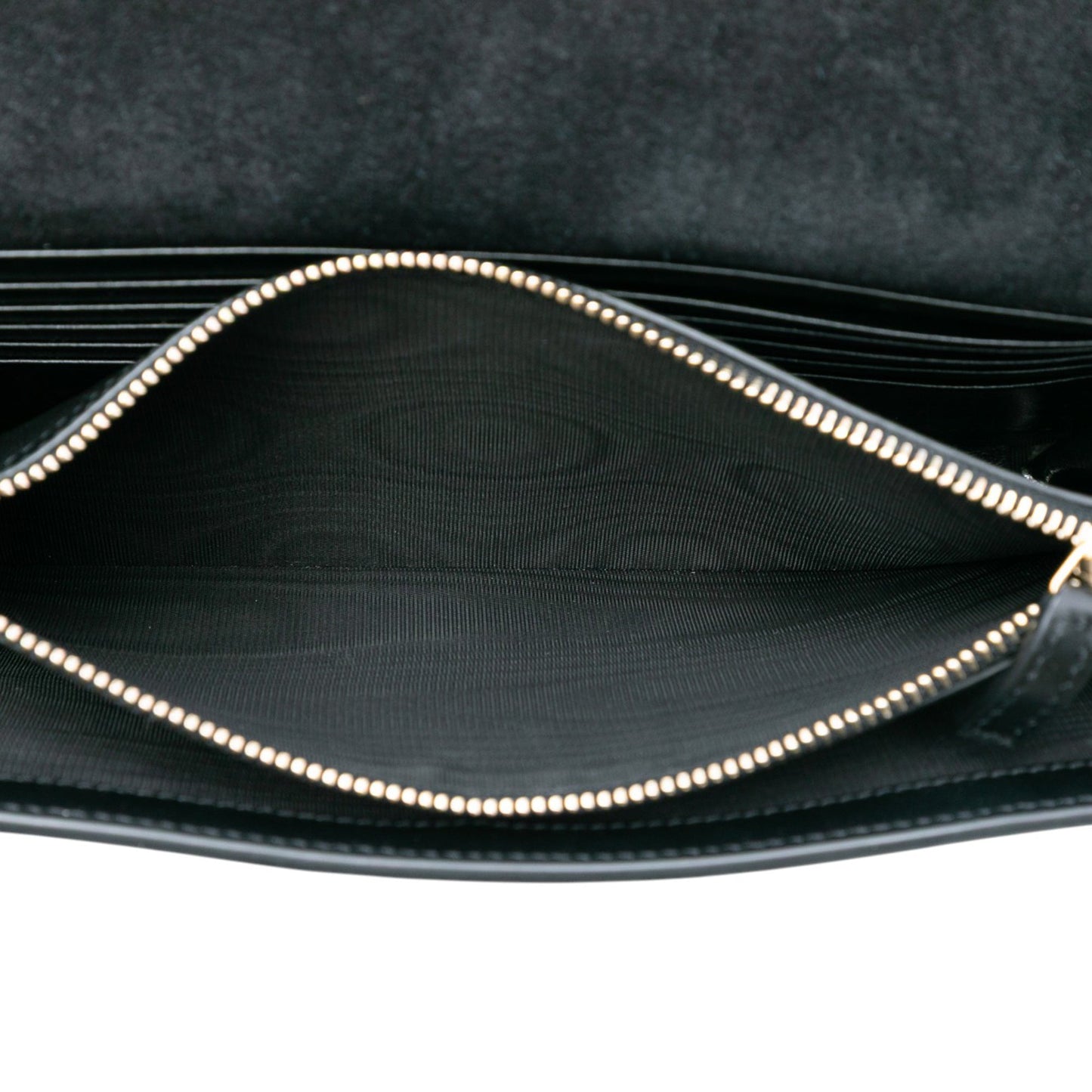 Saint Laurent Crinkled Metallic Calfskin Belle de Jour Chain Clutch