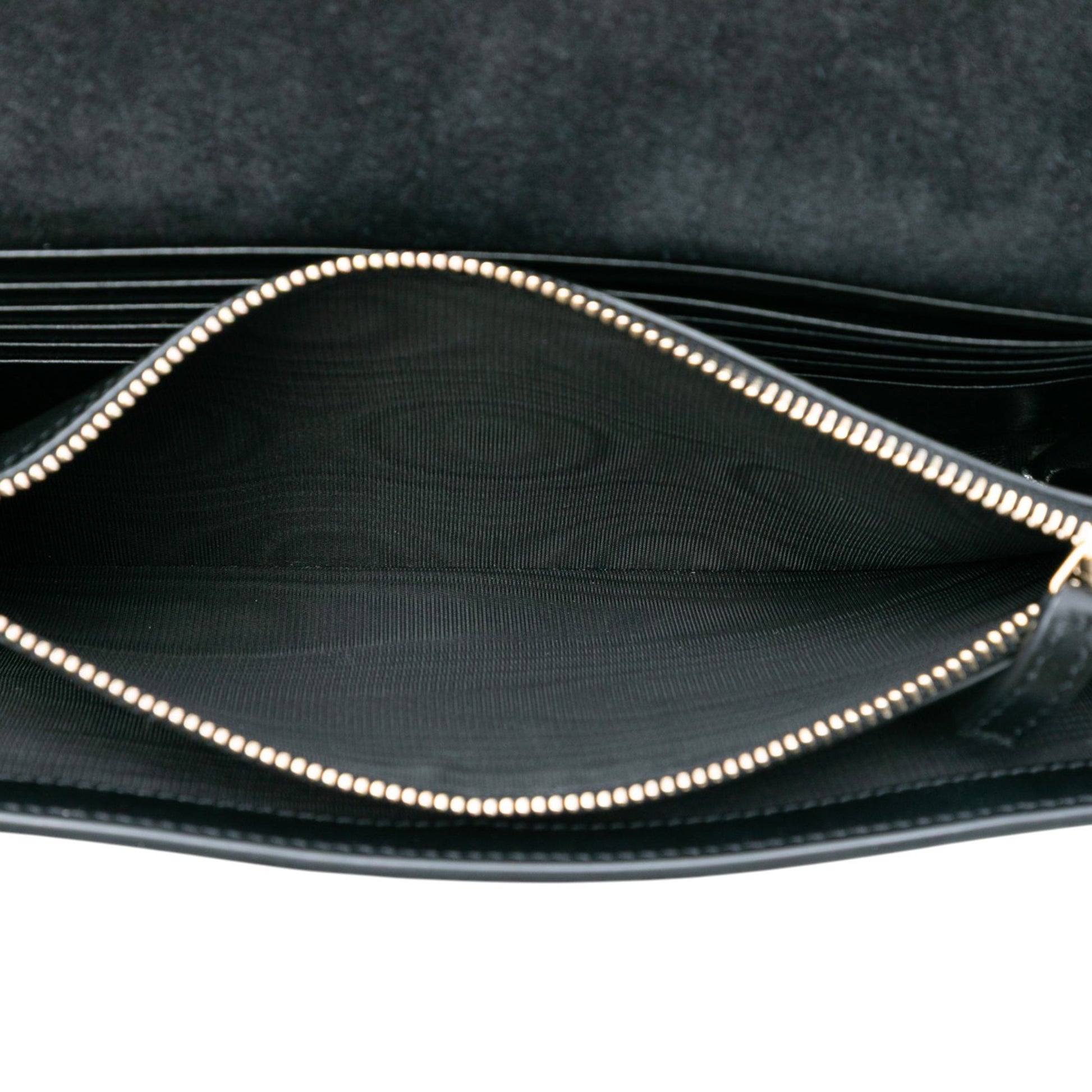 Saint Laurent Crinkled Metallic Calfskin Belle de Jour Chain Clutch