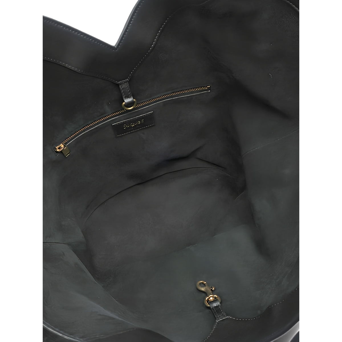 Saint Laurent Leather Y Tote — Black