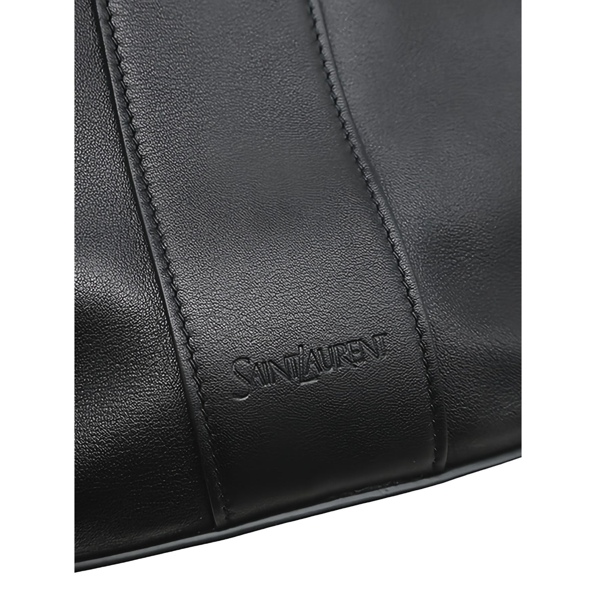 Saint Laurent Leather Y Tote — Black