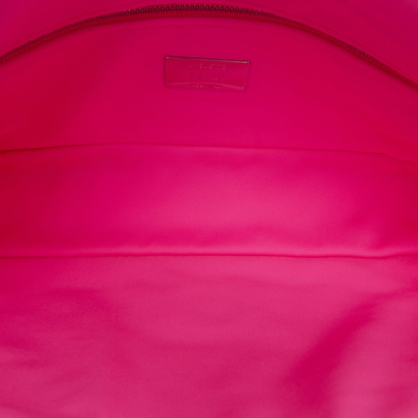 Fendi Medium Embossed Lycra Baguette Satchel