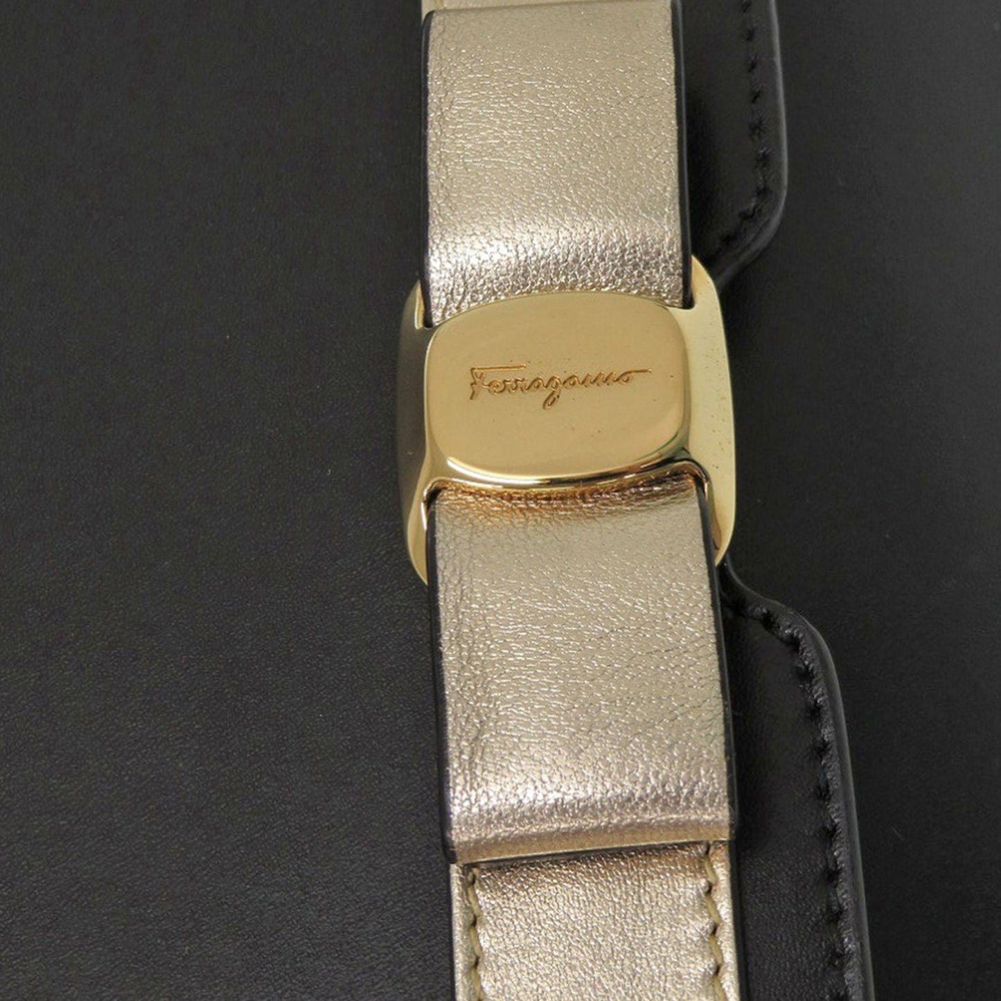 Ferragamo Leather Vara Bow Crossbody