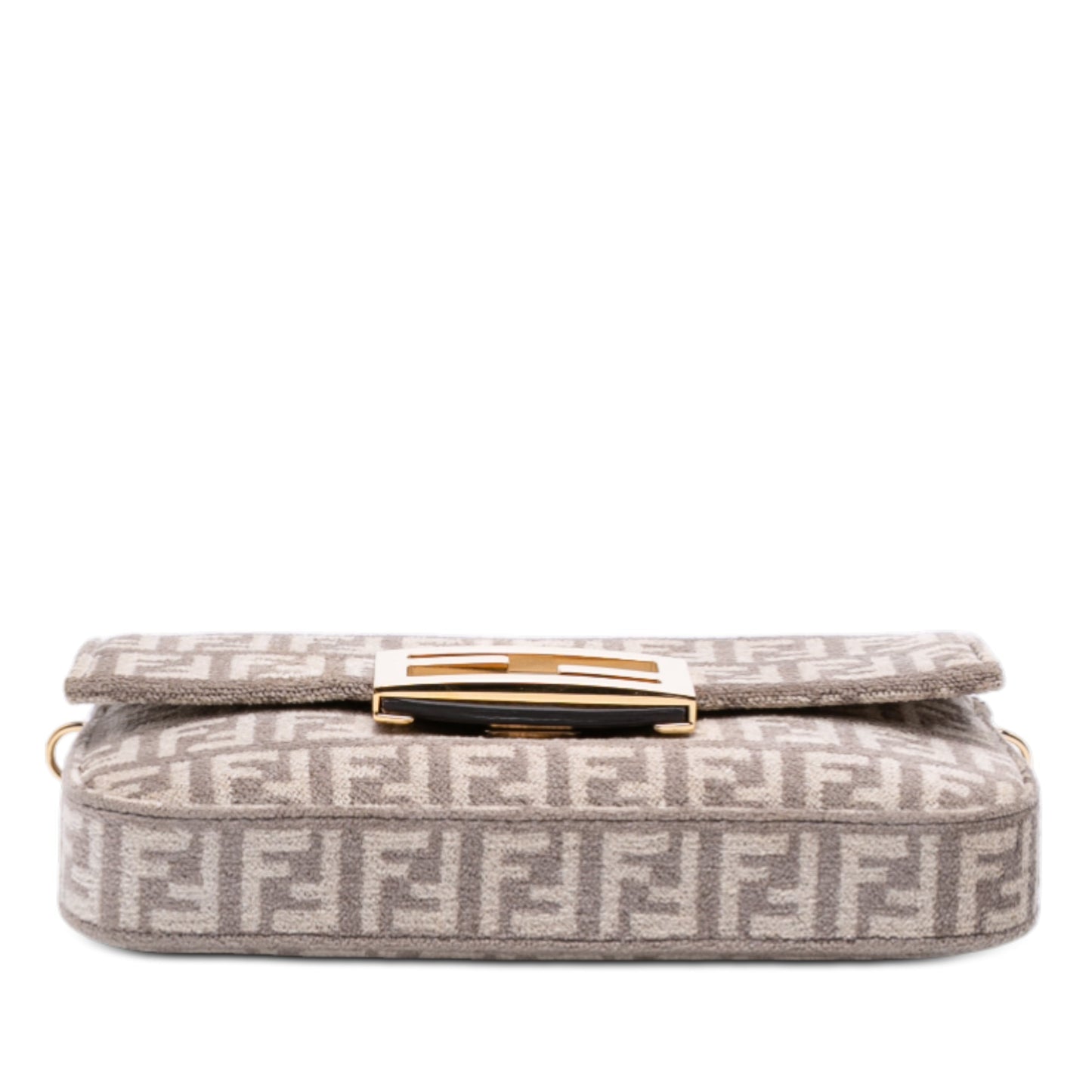 Fendi Zucchino Velvet Baguette Phone Pouch Satchel
