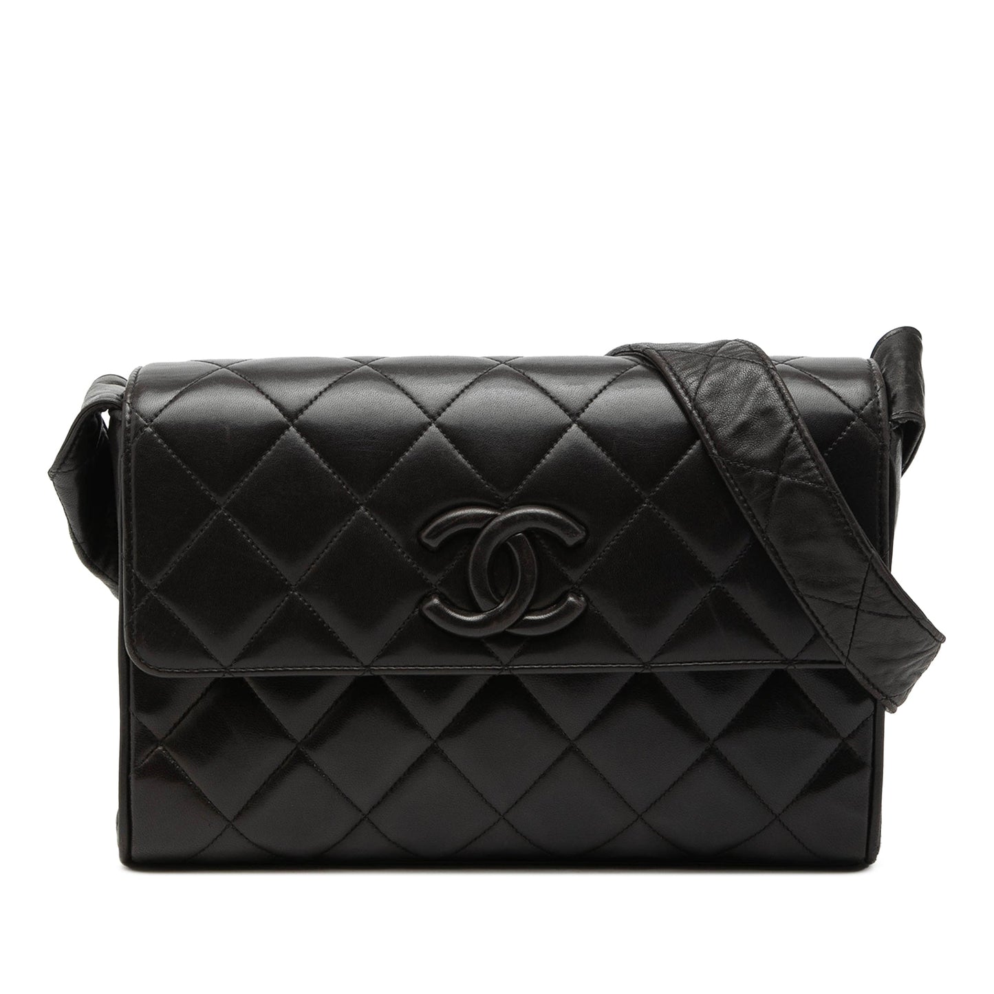 Chanel CC Quilted Lambskin Flap Crossbody