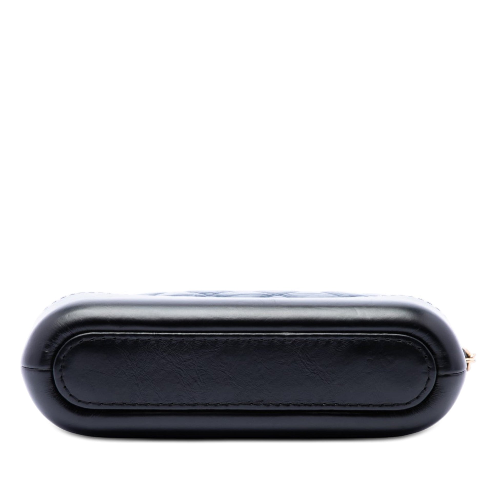 Chanel Bicolor Aged Calfskin Gabrielle Double Zip Clutch with Chain