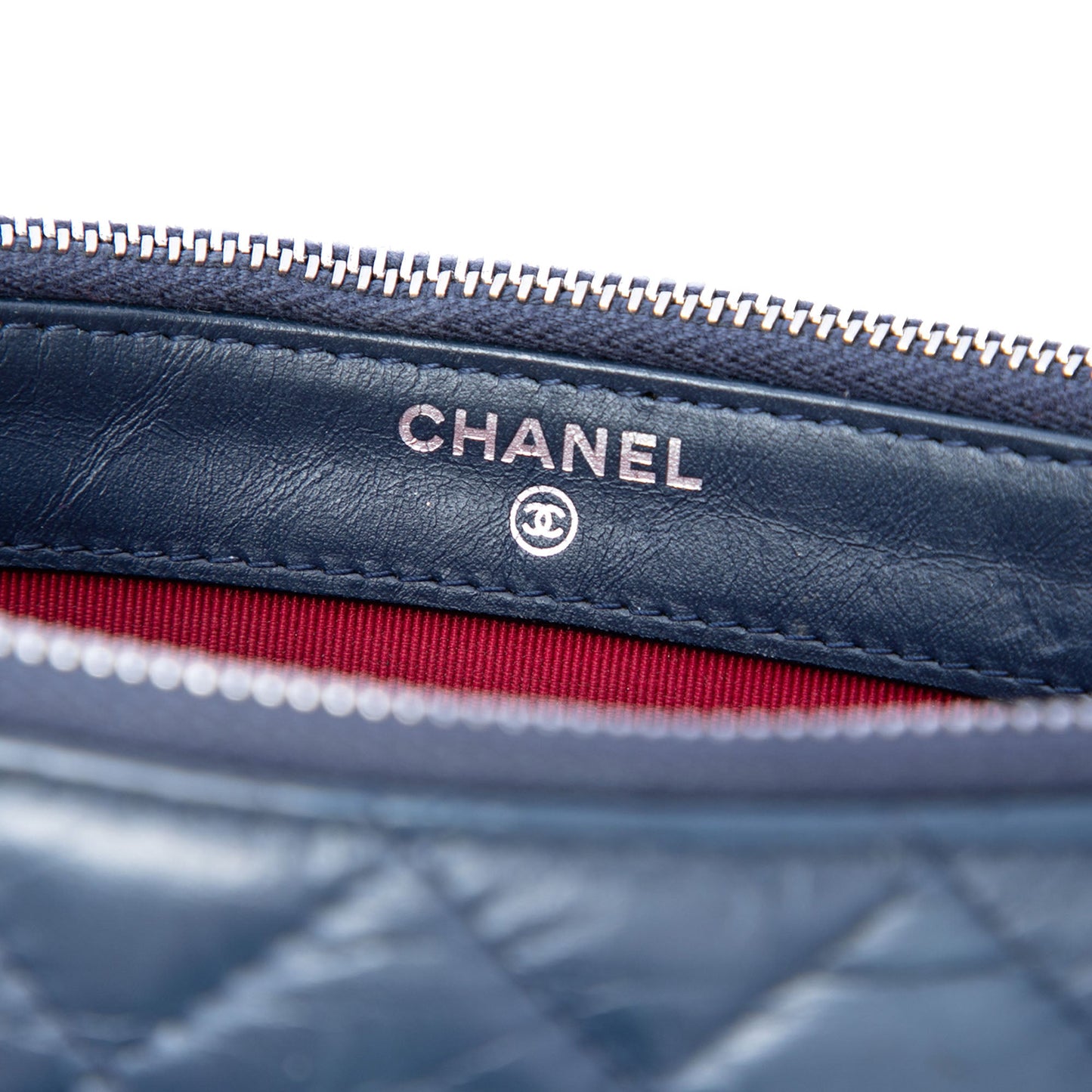 Chanel Bicolor Aged Calfskin Gabrielle Double Zip Clutch with Chain