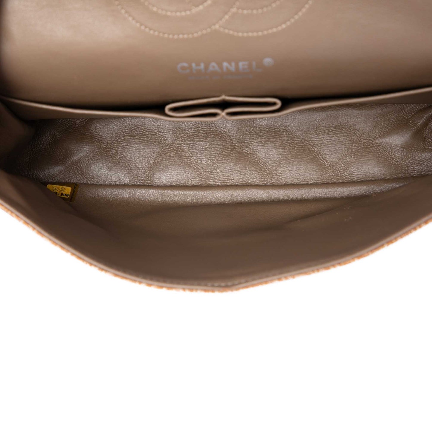 Chanel Medium Classic Crinkled Patent Double Flap