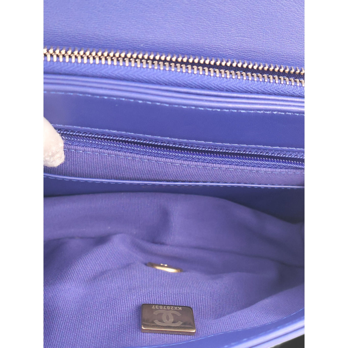 Chanel Small Quilted Lambskin Pillow Crush Flap — Blue