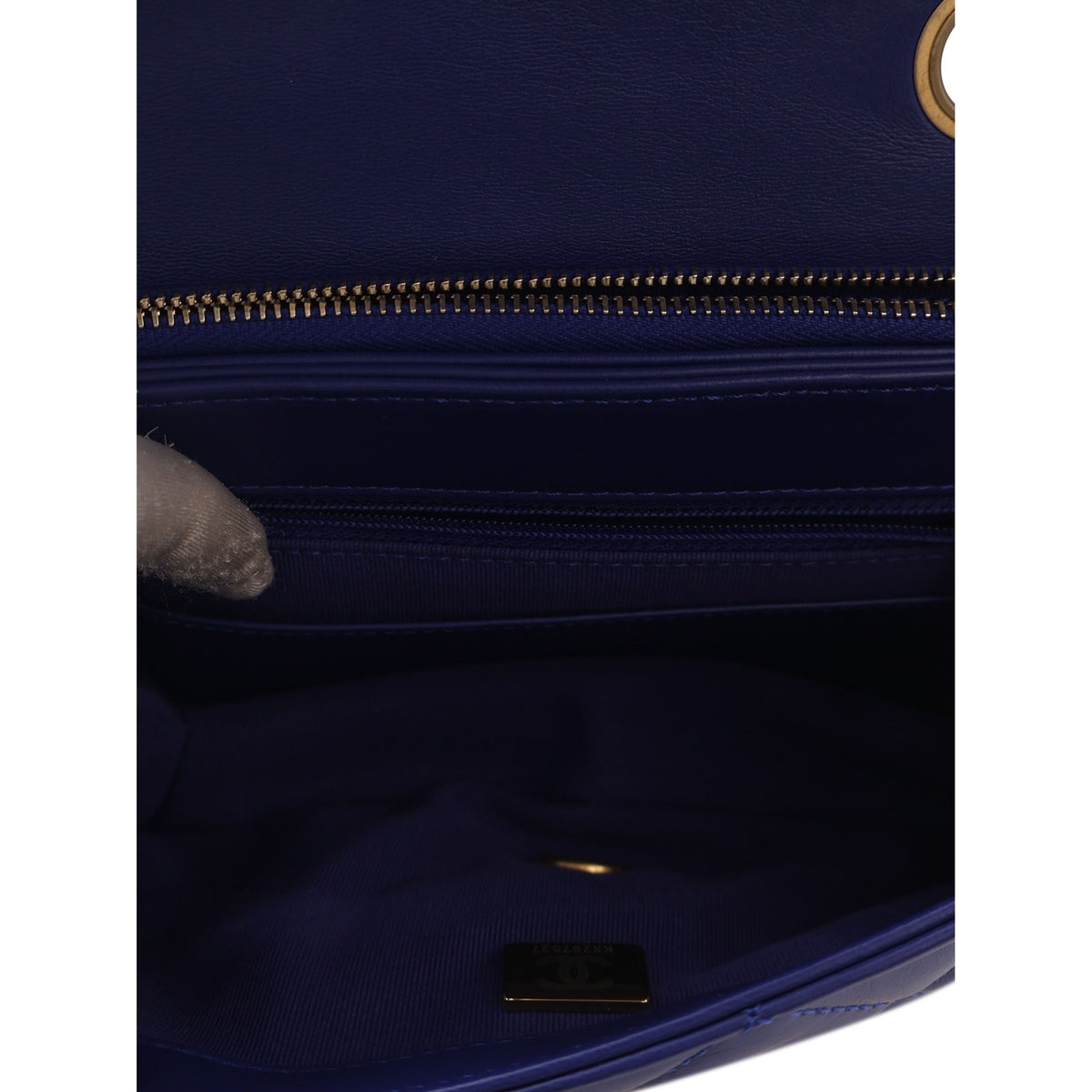 Chanel Small Quilted Lambskin Pillow Crush Flap — Blue