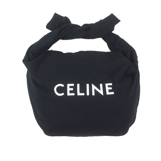 Celine Cotton Logo Sweat Knotted Shoulder Bag