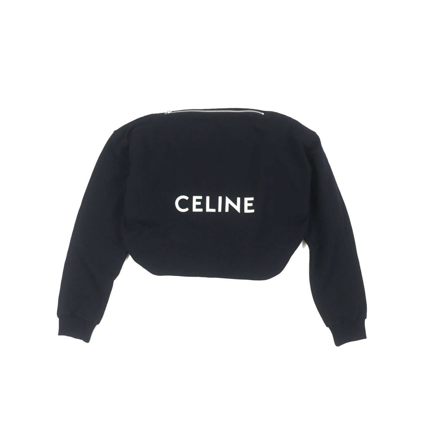 Celine Cotton Logo Sweat Knotted Shoulder Bag