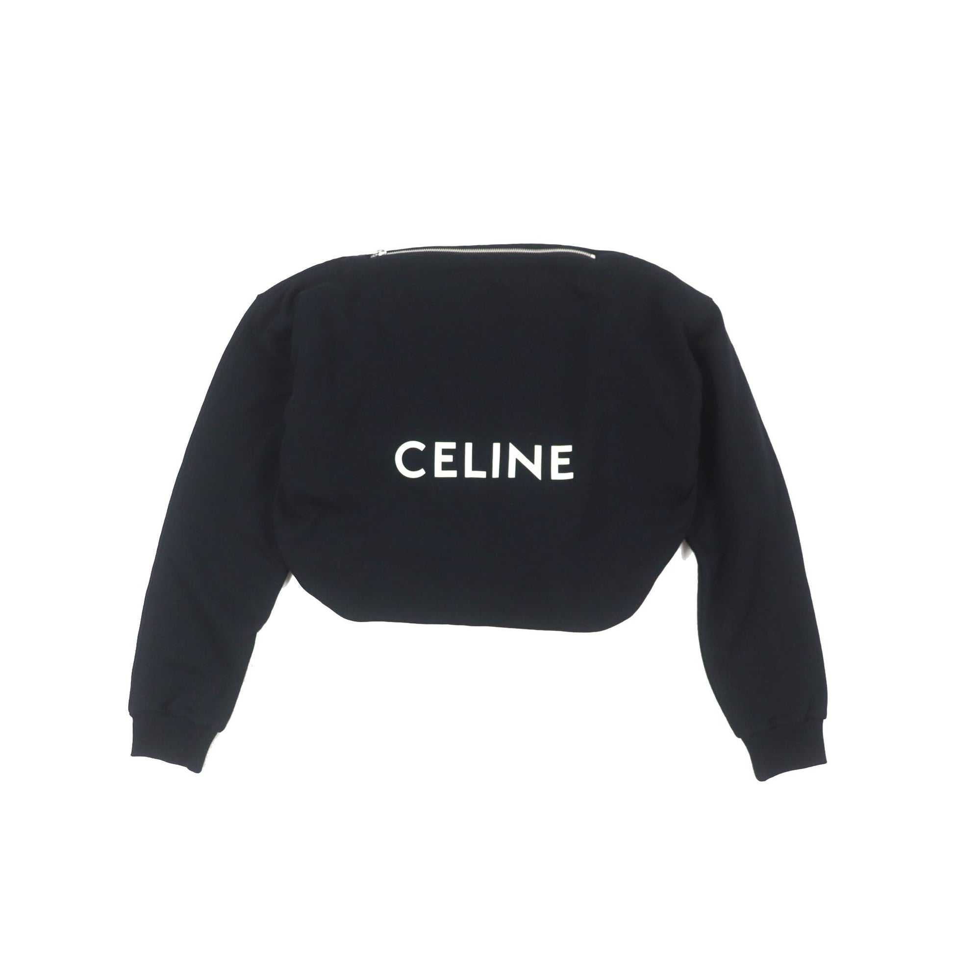 Celine Cotton Logo Sweat Knotted Shoulder Bag