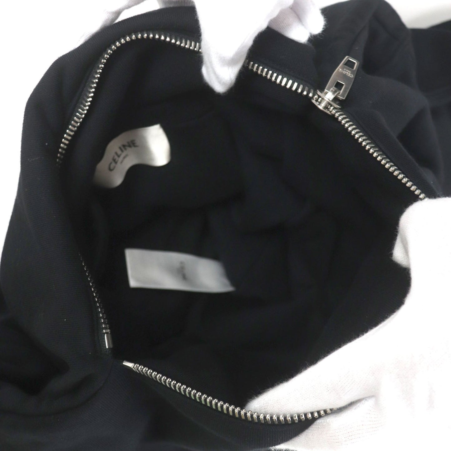 Celine Cotton Logo Sweat Knotted Shoulder Bag