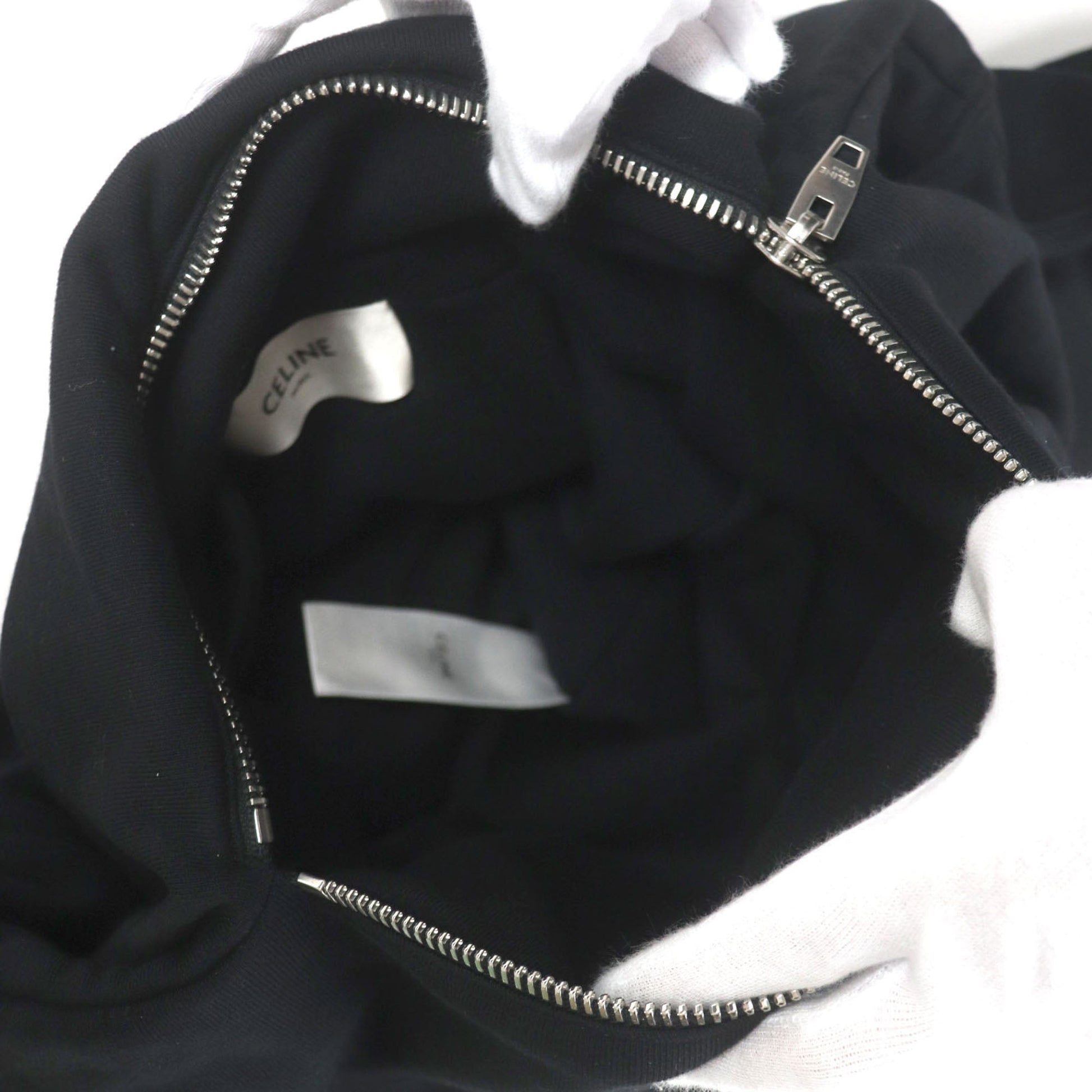 Celine Cotton Logo Sweat Knotted Shoulder Bag