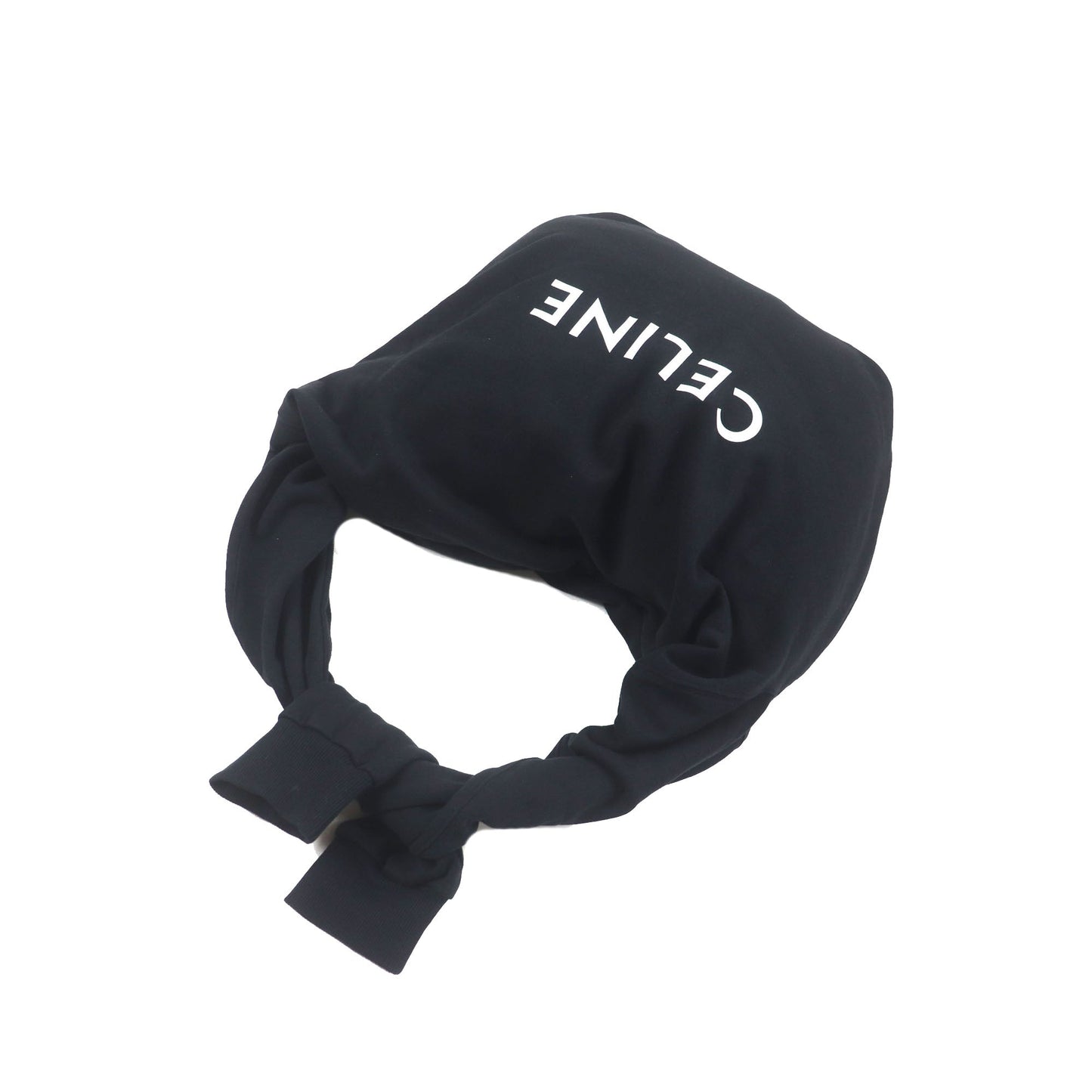 Celine Cotton Logo Sweat Knotted Shoulder Bag