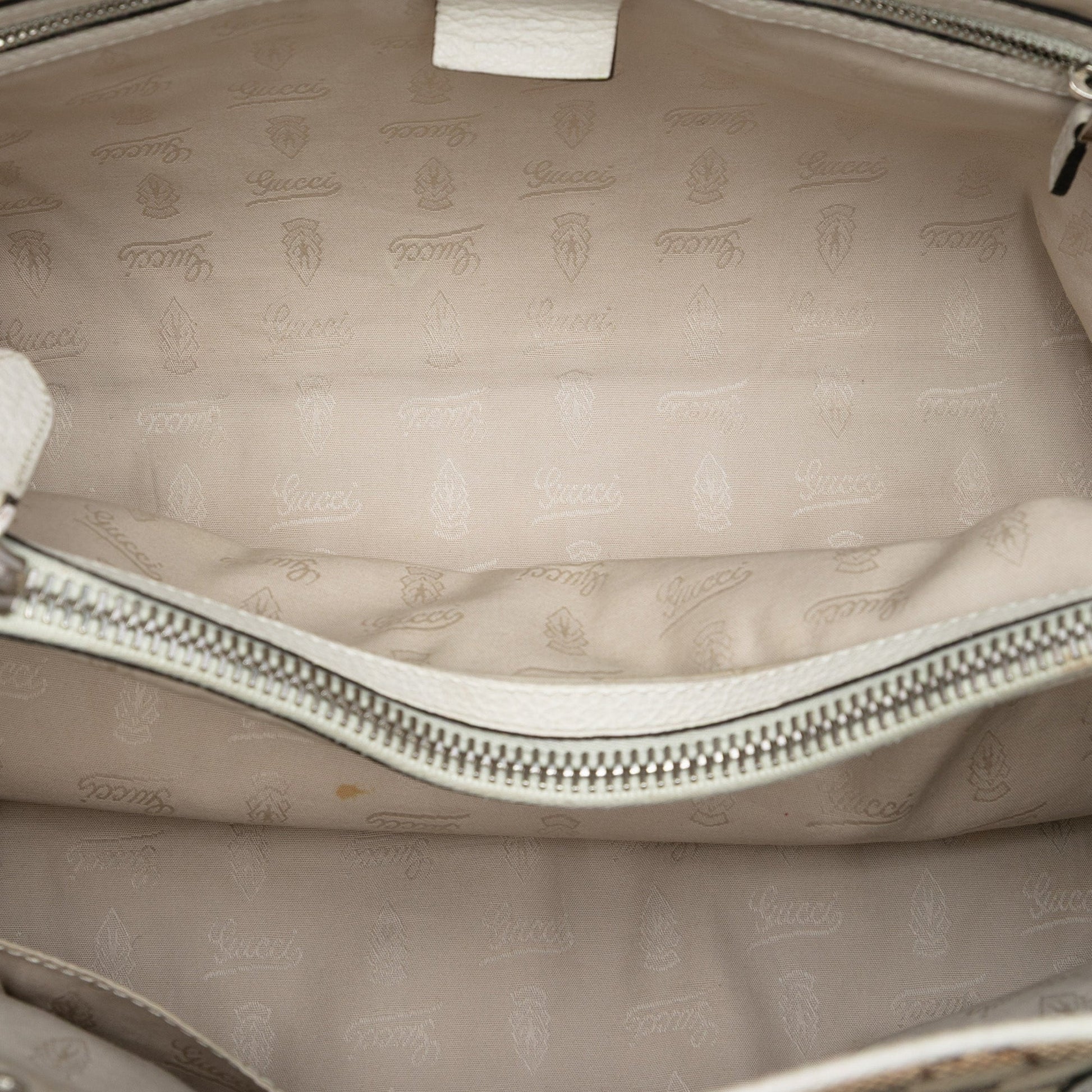 Gucci Medium GG Canvas Bamboo Libeccio Tote