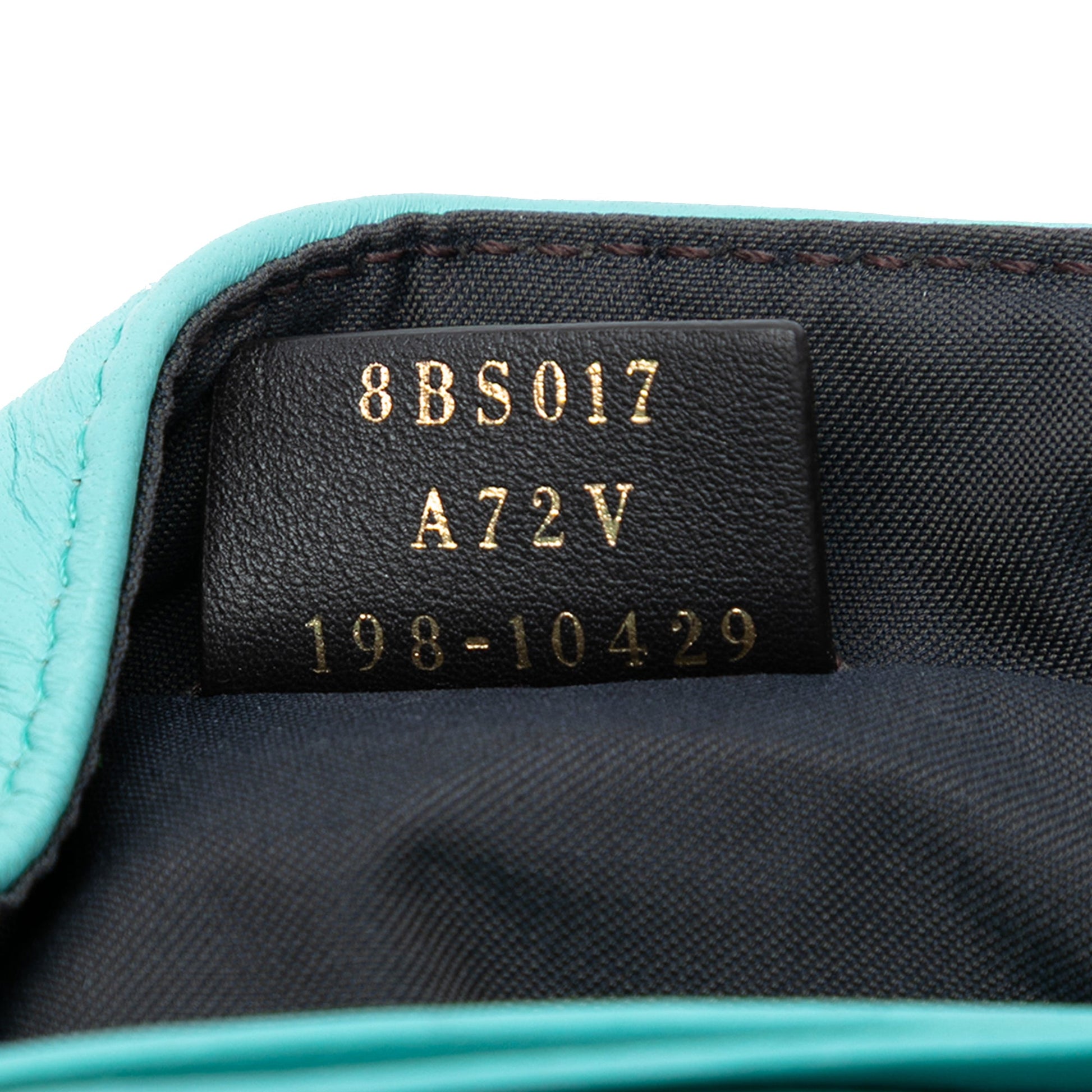 Fendi Mini Zucca Embossed Leather Baguette Satchel