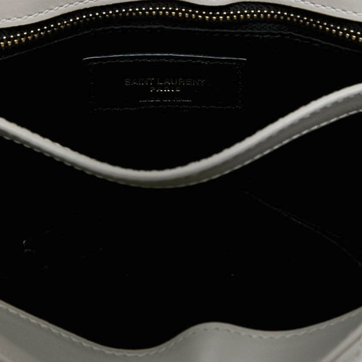 Saint Laurent Toy Matelasse Calfskin Monogram LouLou Crossbody — White