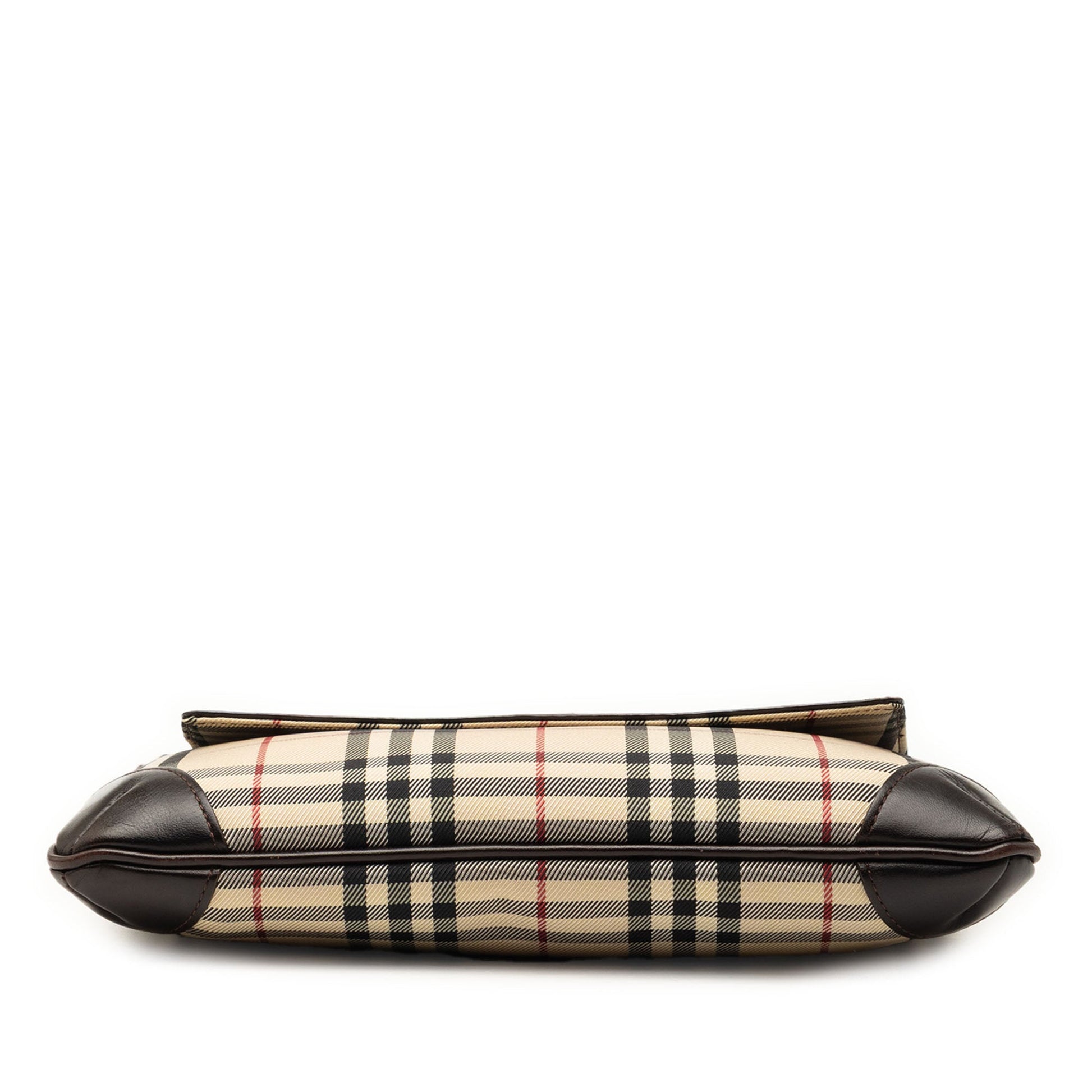 Burberry House Check Canvas Flap Crossbody