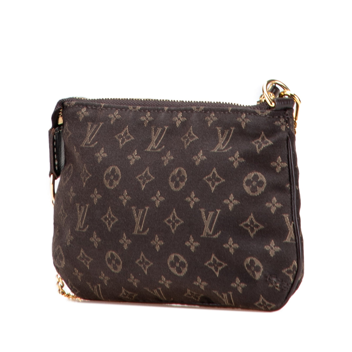 Louis Vuitton Monogram Mini Lin Mini Pochette Accessoires — Brown