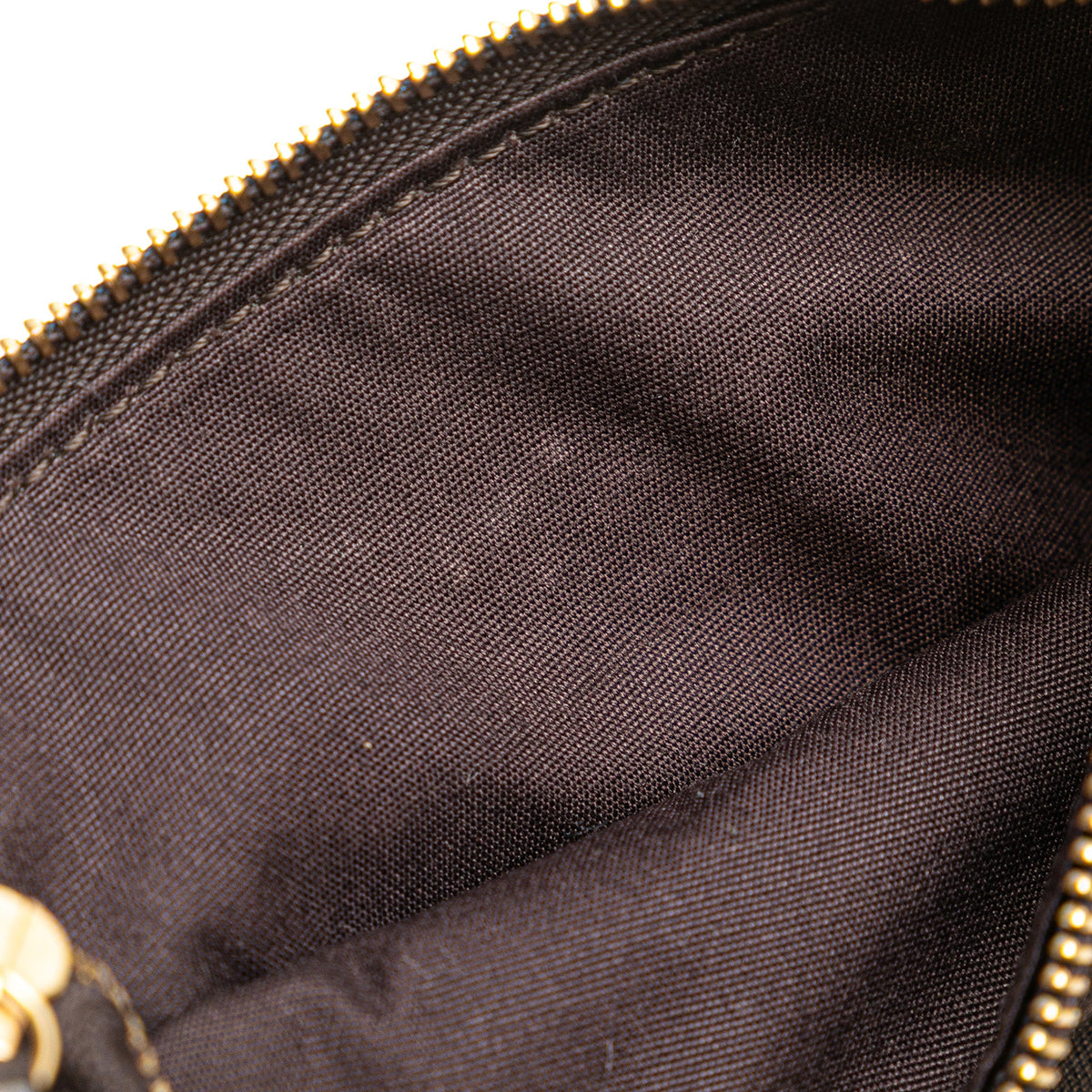 Louis Vuitton Monogram Mini Lin Mini Pochette Accessoires — Brown