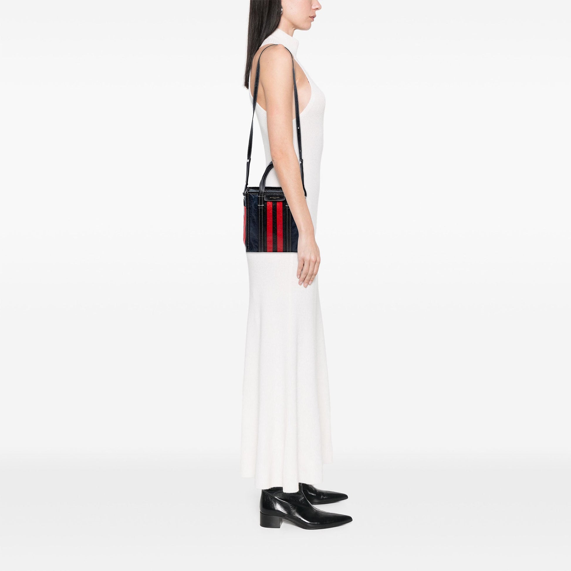 Balenciaga Lambskin Bazar Shopper Satchel XS