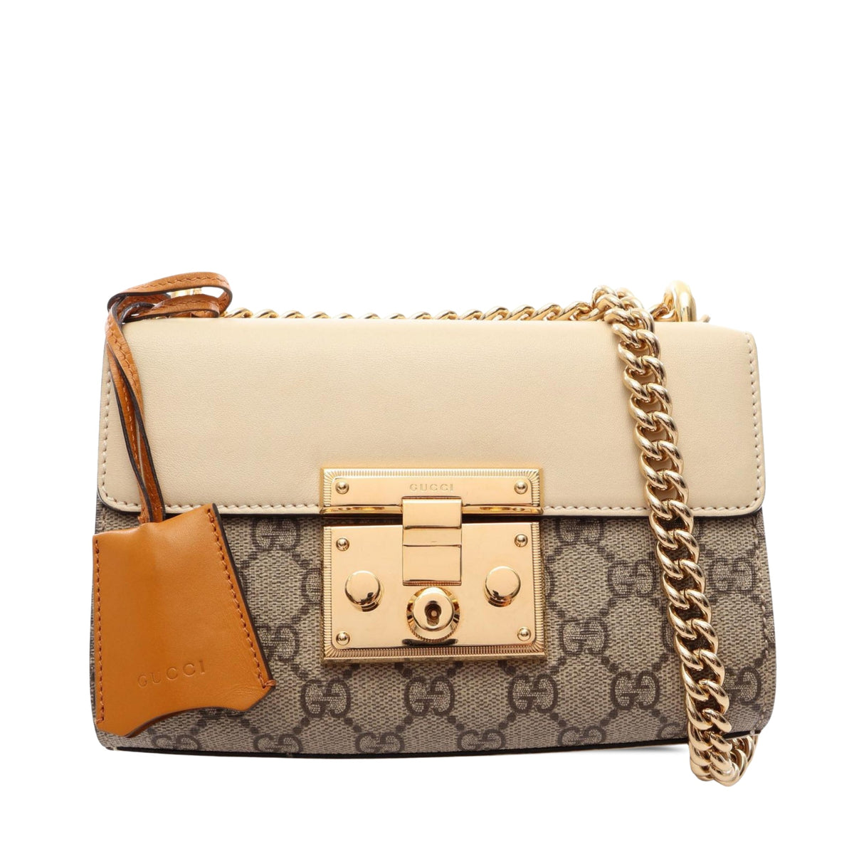 Gucci Small GG Supreme Padlock Crossbody