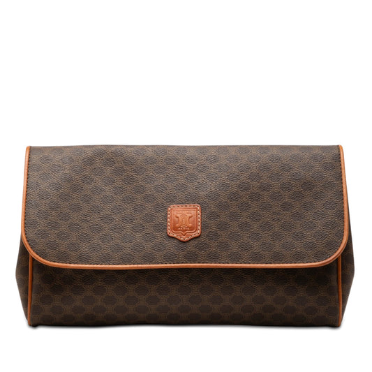 Celine Macadam Coated Canvas Clutch