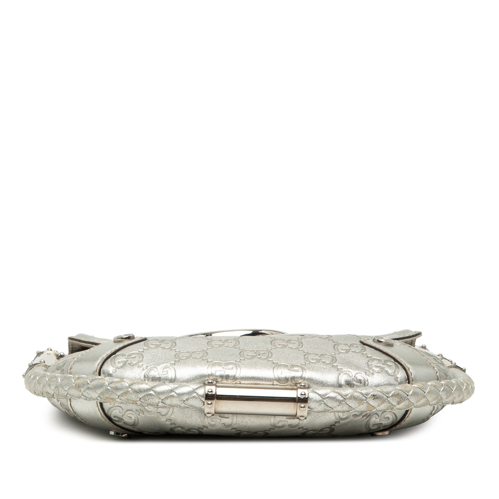 Gucci Medium Metallic Guccissima Britt Tassel Flap Handbag