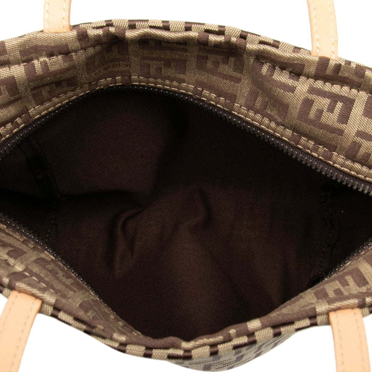 Fendi Zucchino Canvas Handbag