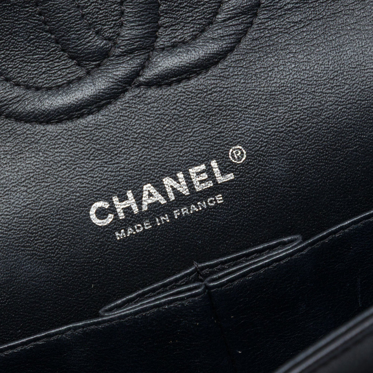 Chanel Medium Classic Chevron Lambskin So Black Double Flap