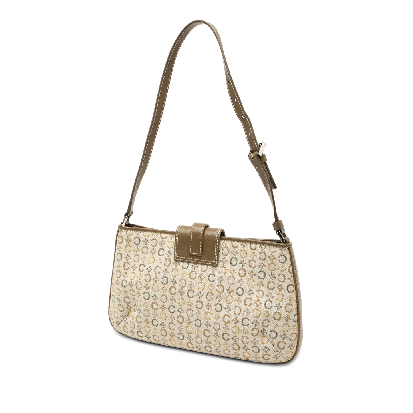 Celine C Macadam Canvas Shoulder Bag