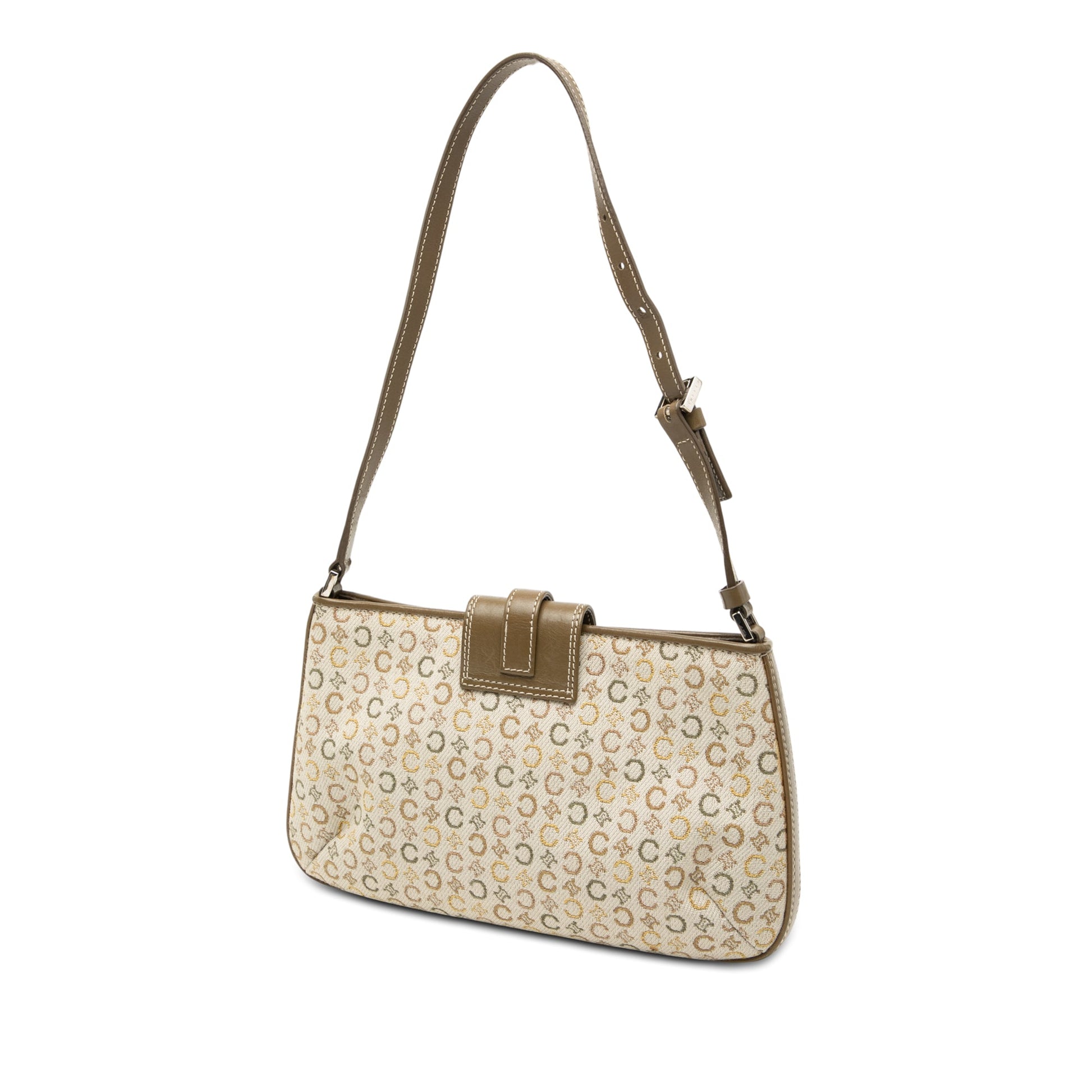 Celine C Macadam Canvas Shoulder Bag