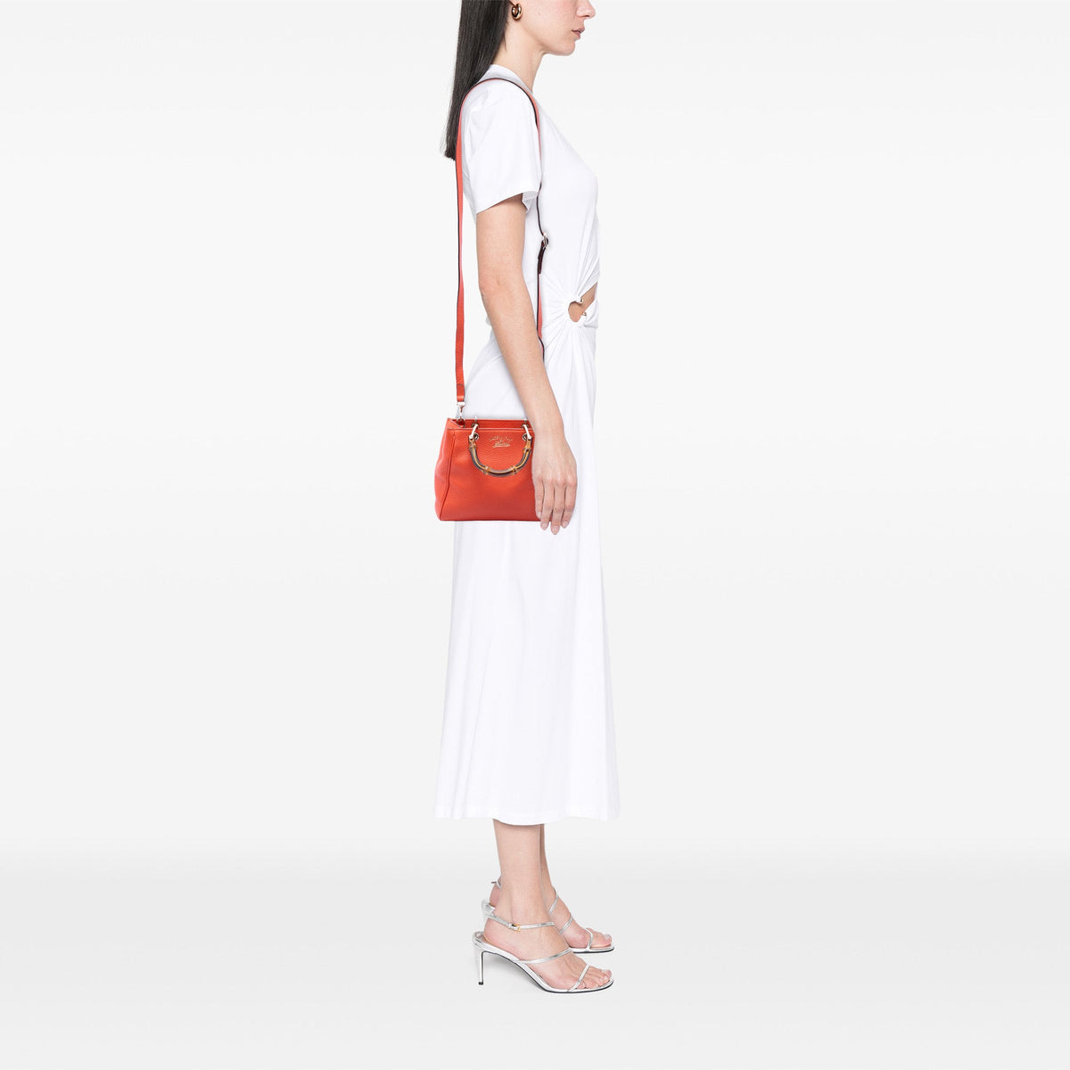 Gucci Mini Calfskin Bamboo Shopper Satchel