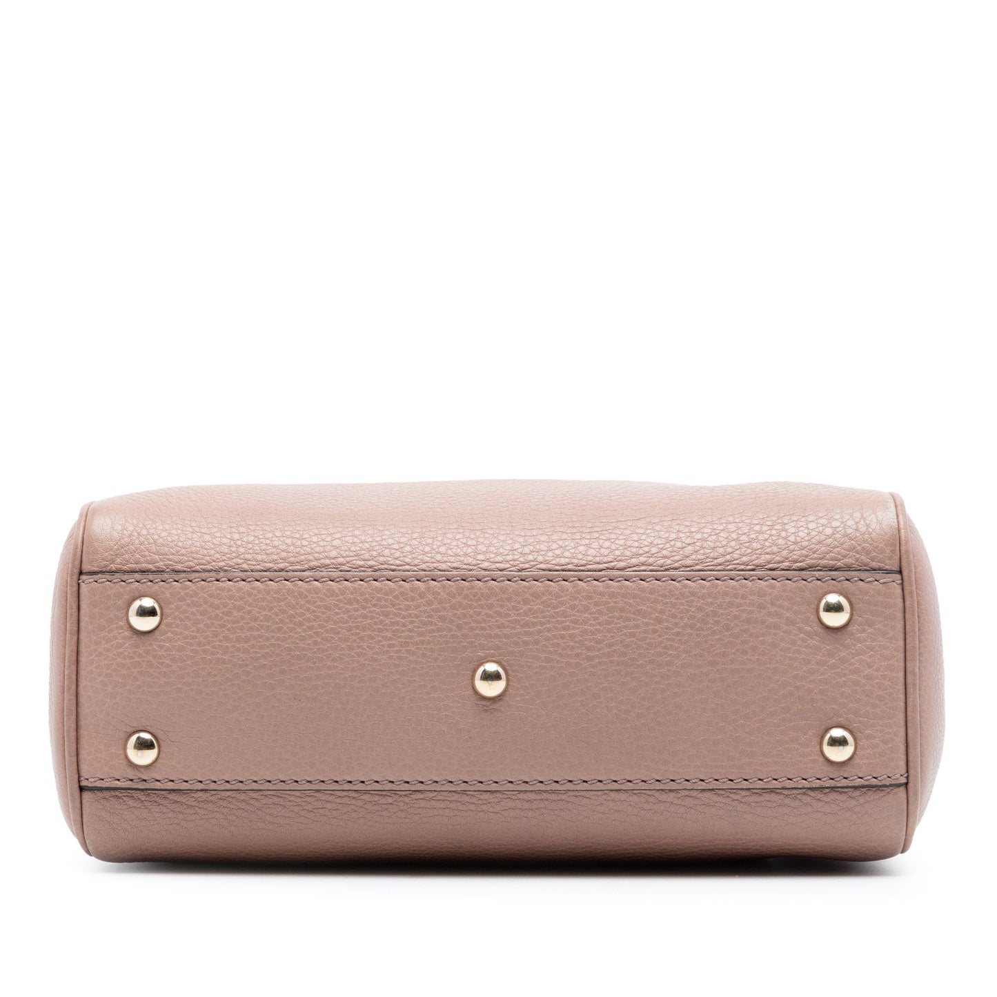 Mini Calfskin Bamboo Shopper Satchel