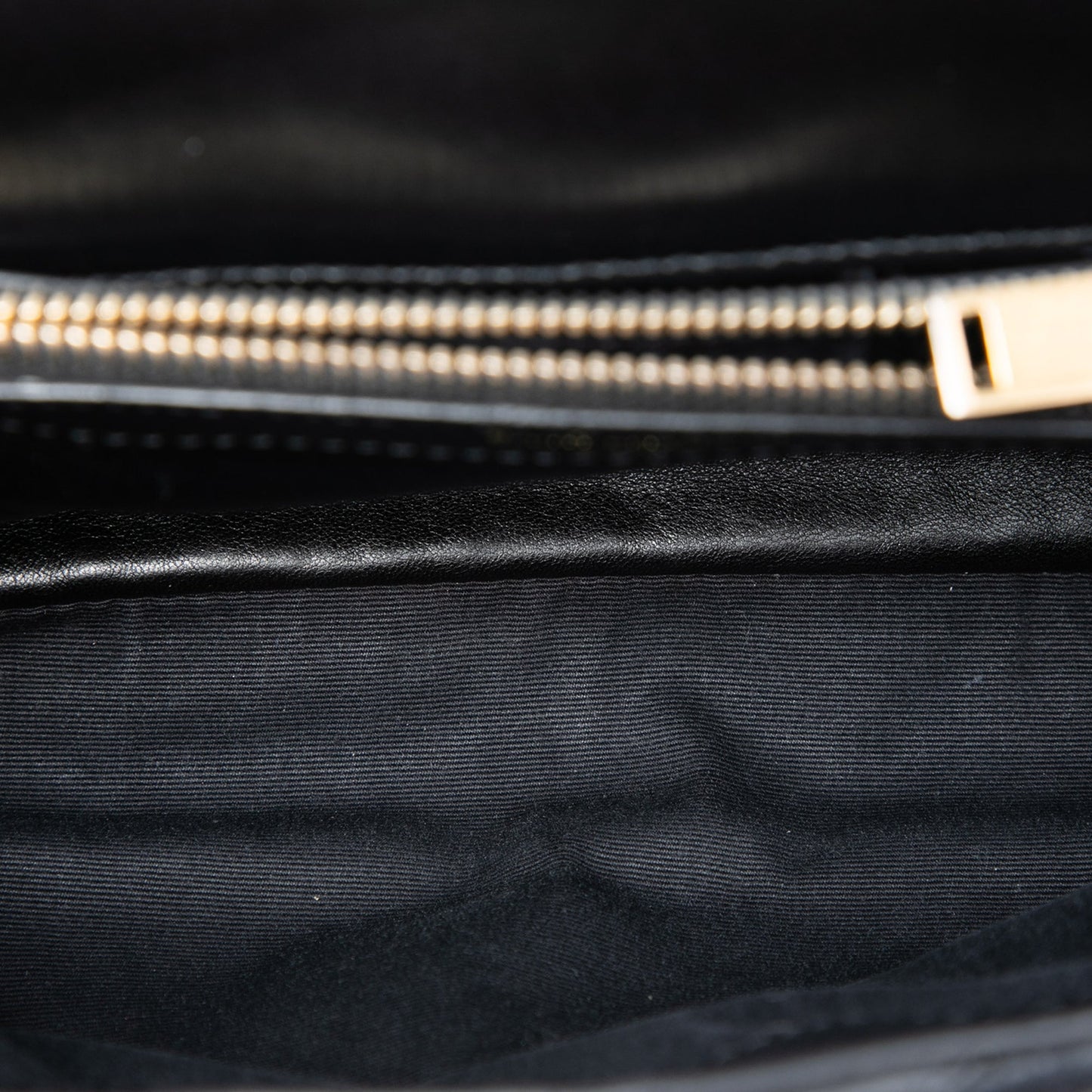 Saint Laurent Medium Calfskin and Suede Chevron Monogram College Satchel