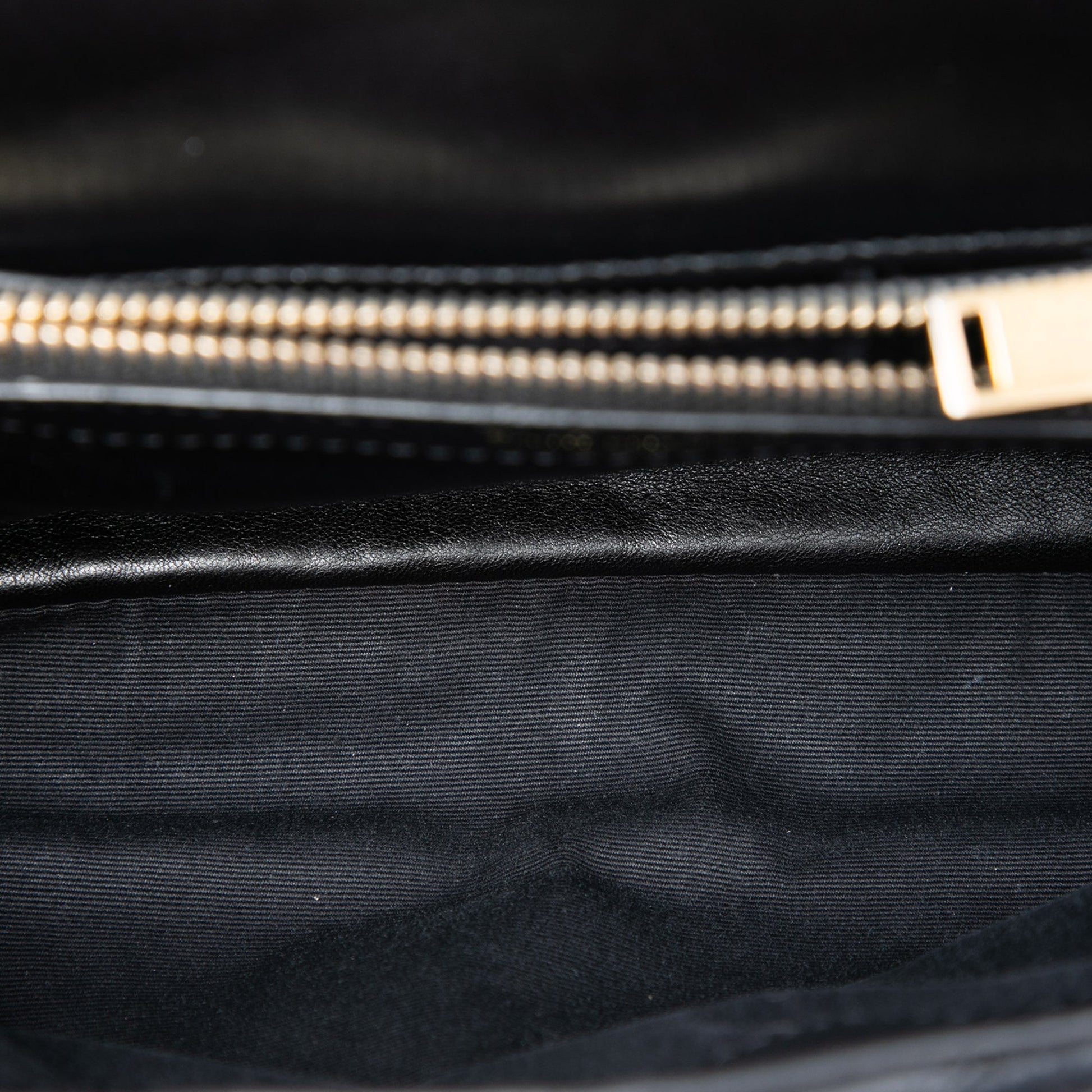 Saint Laurent Medium Calfskin and Suede Chevron Monogram College Satchel