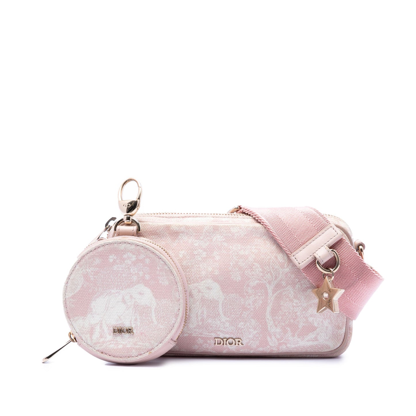 Dior Embroidered Canvas Toile de Jouy Crossbody