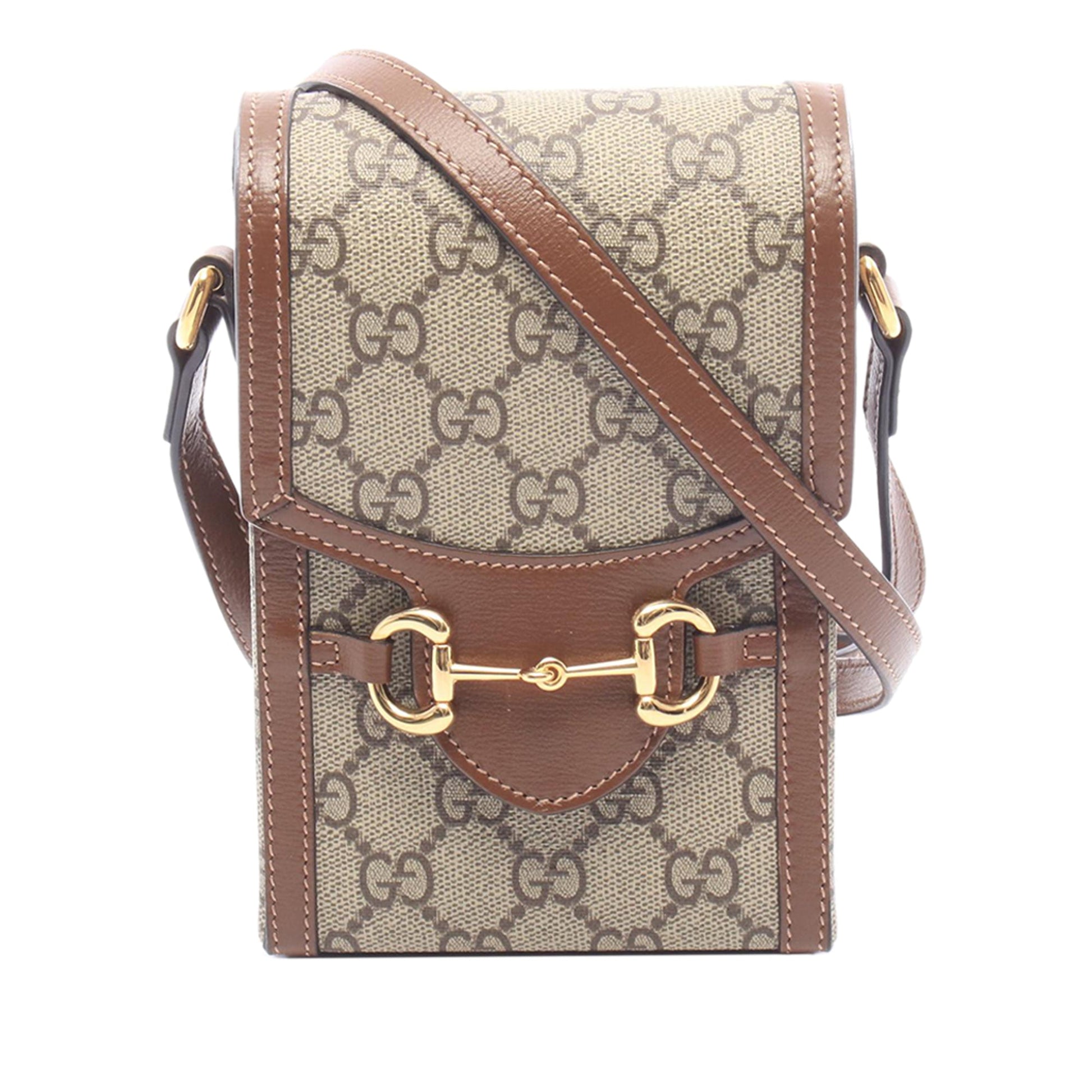 Gucci Mini GG Supreme Horsebit 1955 Crossbody