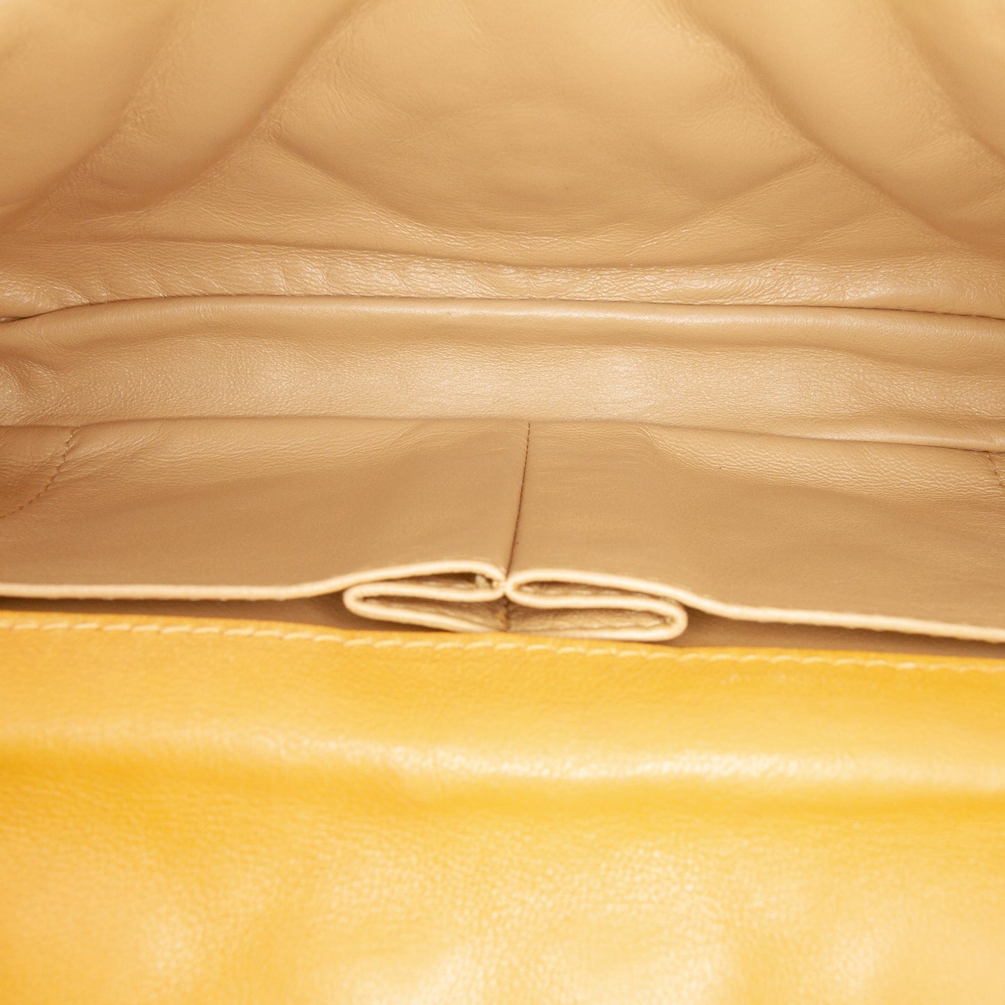Chanel CC Quilted Lambskin East West Single Flap