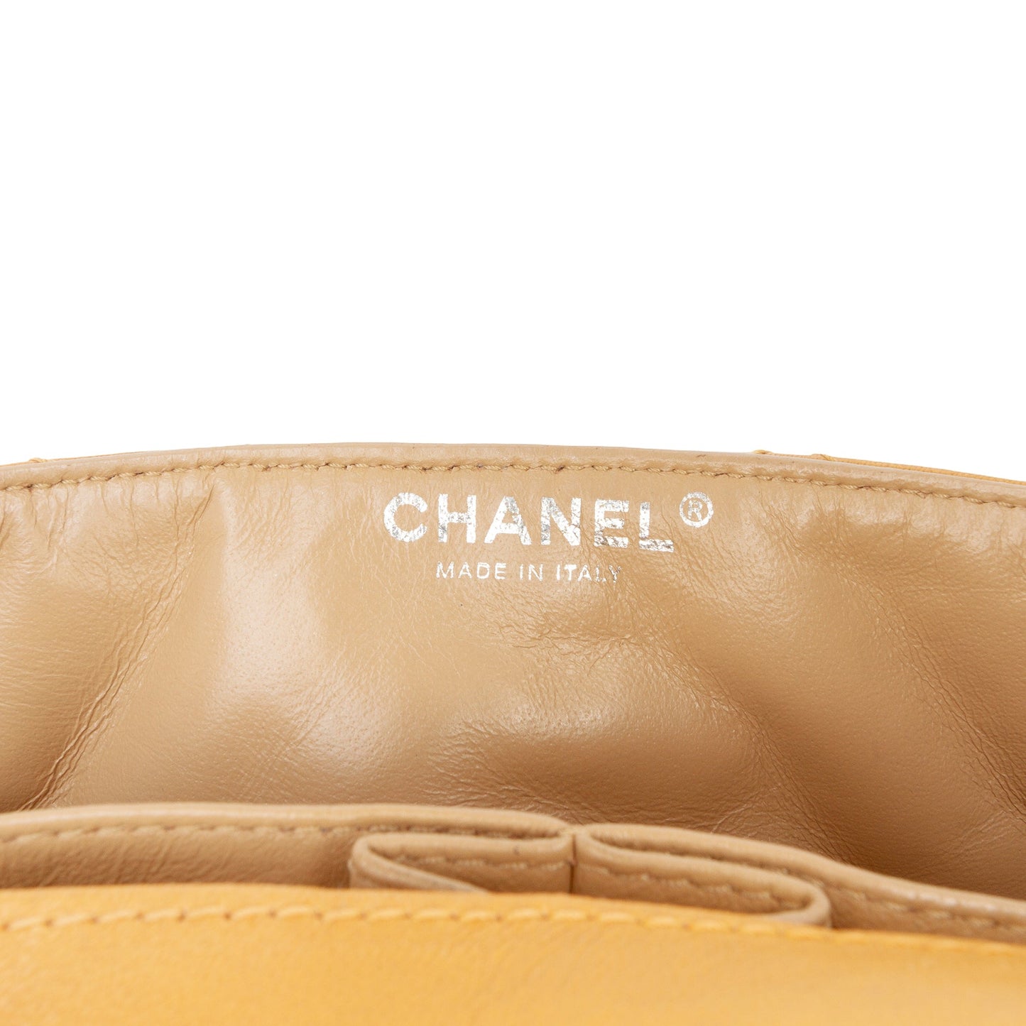Chanel CC Quilted Lambskin East West Single Flap