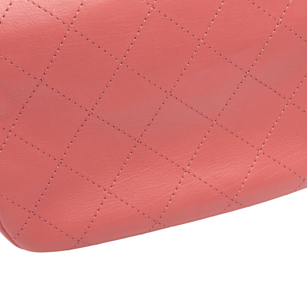 Chanel Small Stitched Calfskin Covered CC Flap