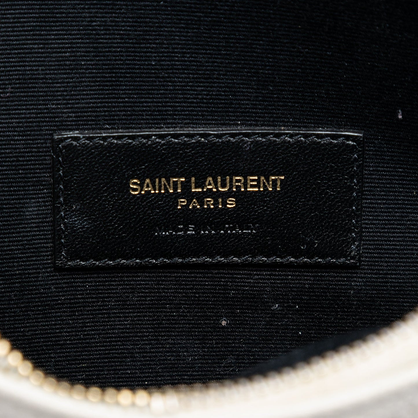 Saint Laurent Grain De Poudre Chevron Monogram Clutch