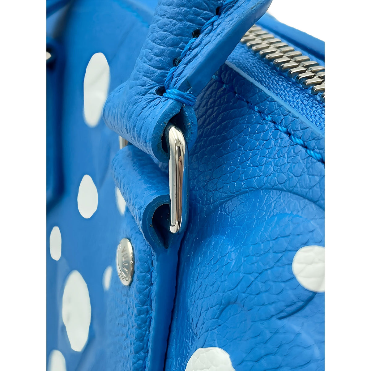 Louis Vuitton Yayoi Kusama Monogram Empreinte Speedy Bandouliere 20 — Blue