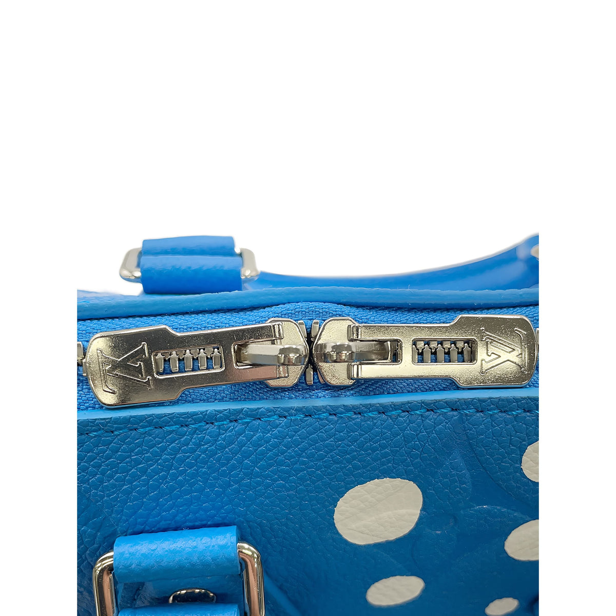 Louis Vuitton Yayoi Kusama Monogram Empreinte Speedy Bandouliere 20 — Blue