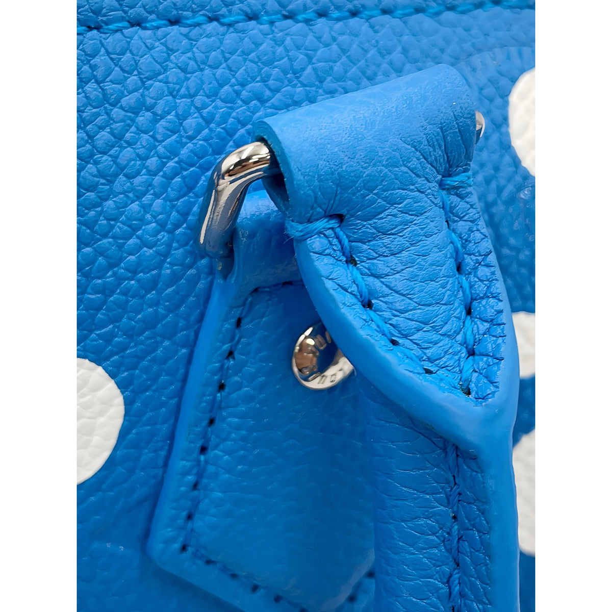 Louis Vuitton Yayoi Kusama Monogram Empreinte Speedy Bandouliere 20 — Blue