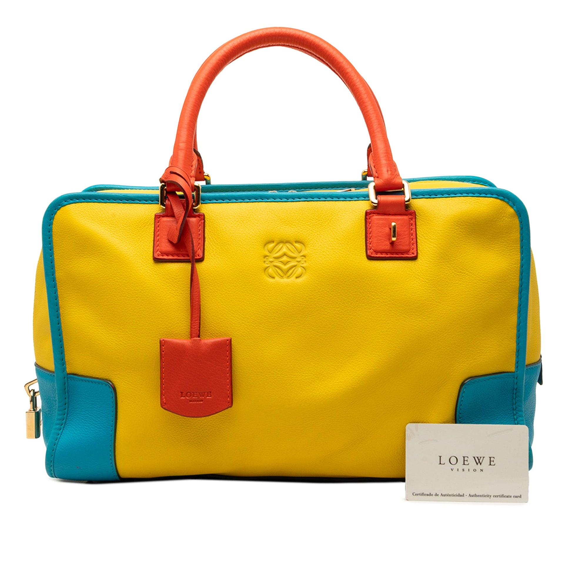 LOEWE Tricolor Leather Amazona 36