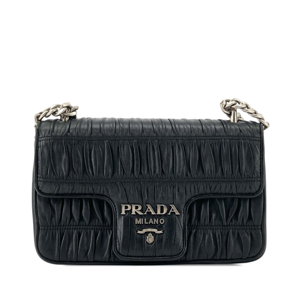 Prada Nappa Gaufre Chain Flap