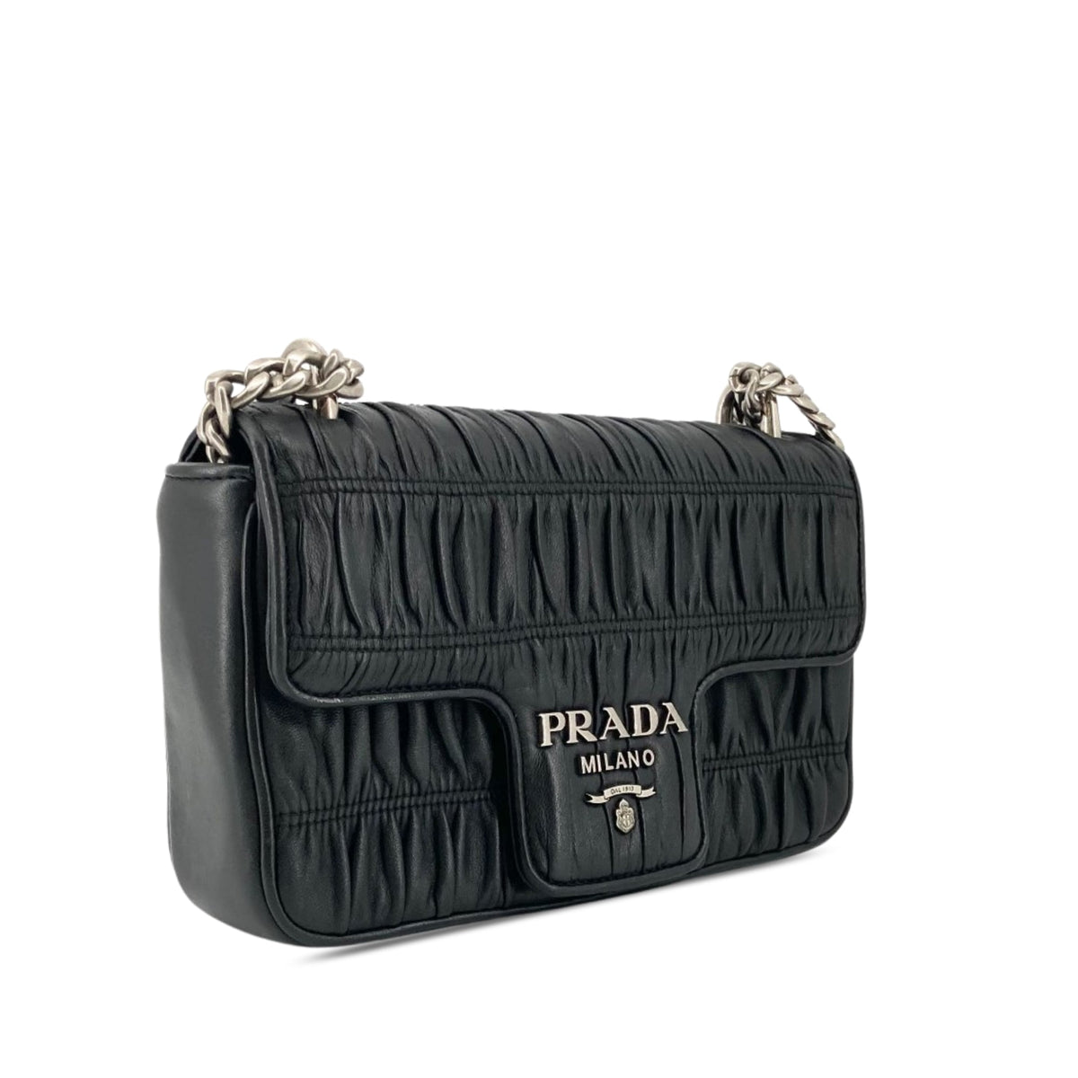 Prada Nappa Gaufre Chain Flap